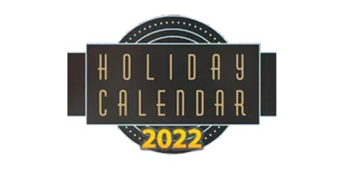 Holiday Calendar 2022 Image